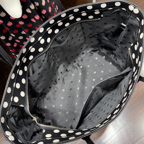 KATE SPADE SHORE STREET PICTURE DOT MARGARETA ZIP TOTE BLUE MULTI K6844 NWT $299 - Picture 7 of 16